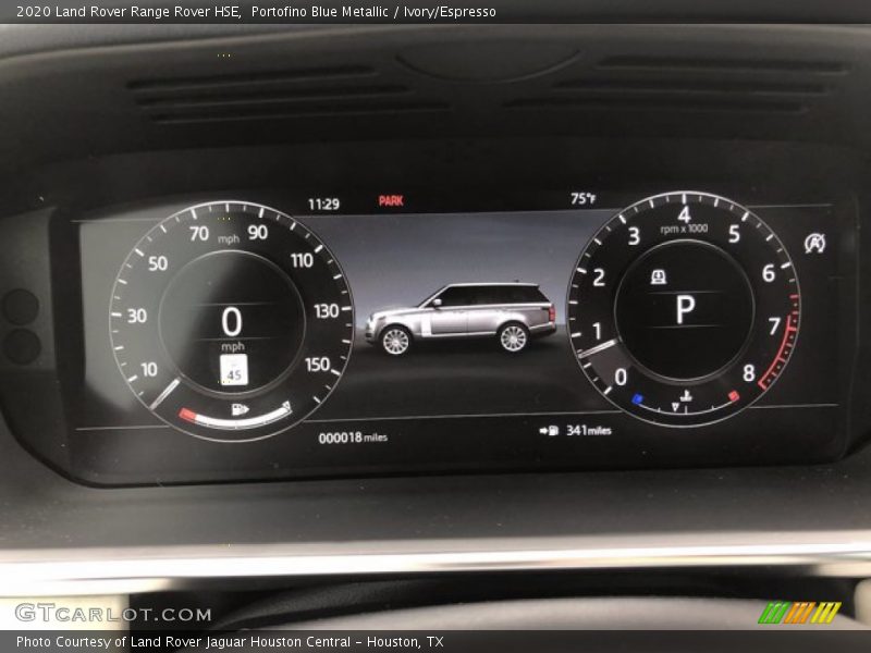 Portofino Blue Metallic / Ivory/Espresso 2020 Land Rover Range Rover HSE