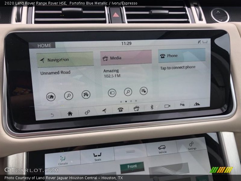 Portofino Blue Metallic / Ivory/Espresso 2020 Land Rover Range Rover HSE