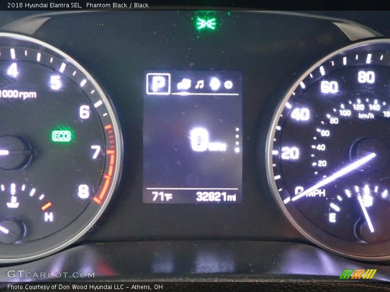 Phantom Black / Black 2018 Hyundai Elantra SEL