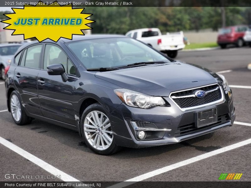 Dark Gray Metallic / Black 2015 Subaru Impreza 2.0i Limited 5 Door