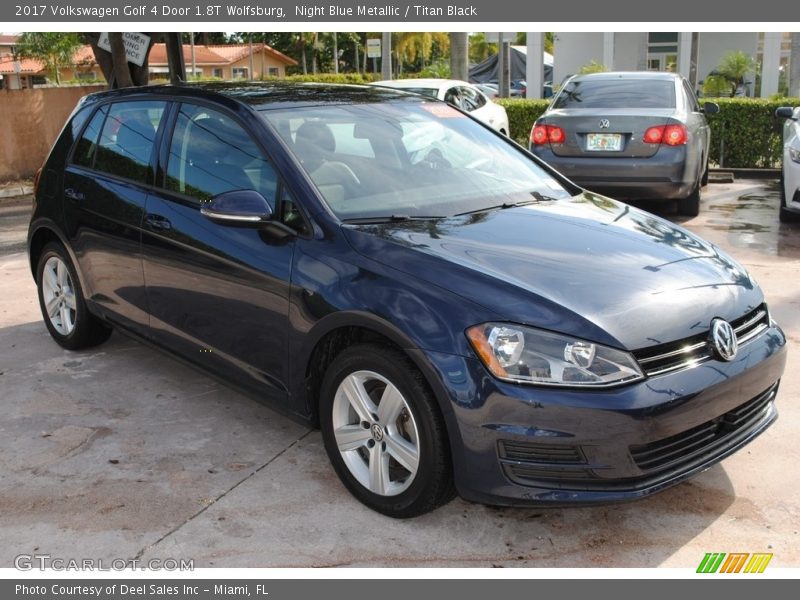 Night Blue Metallic / Titan Black 2017 Volkswagen Golf 4 Door 1.8T Wolfsburg