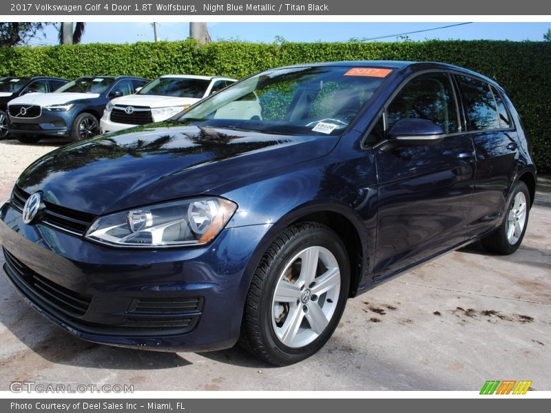 Night Blue Metallic / Titan Black 2017 Volkswagen Golf 4 Door 1.8T Wolfsburg
