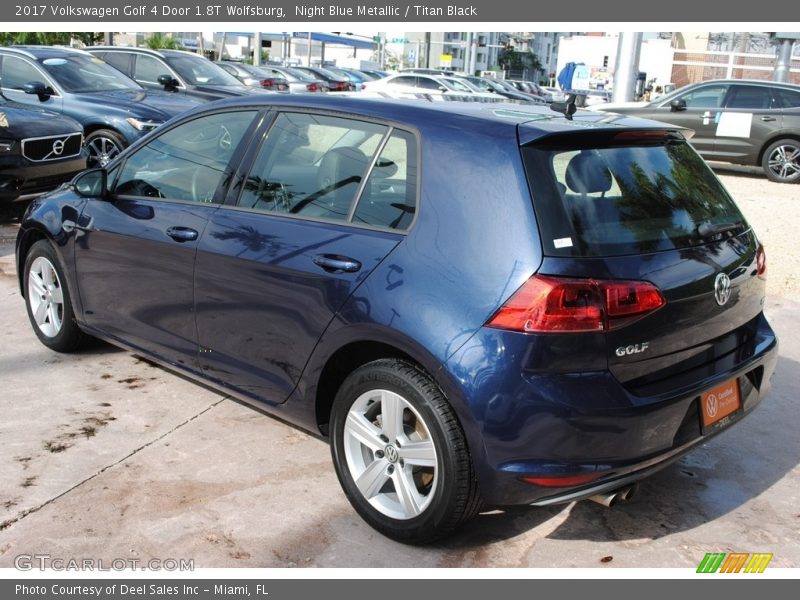 Night Blue Metallic / Titan Black 2017 Volkswagen Golf 4 Door 1.8T Wolfsburg
