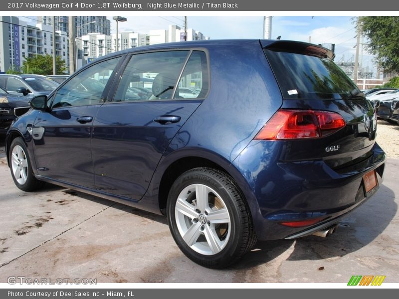 Night Blue Metallic / Titan Black 2017 Volkswagen Golf 4 Door 1.8T Wolfsburg