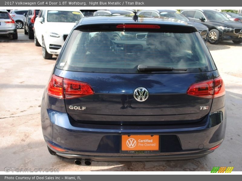 Night Blue Metallic / Titan Black 2017 Volkswagen Golf 4 Door 1.8T Wolfsburg