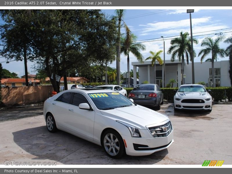 Crystal White Tricoat / Jet Black 2016 Cadillac ATS 2.0T Sedan