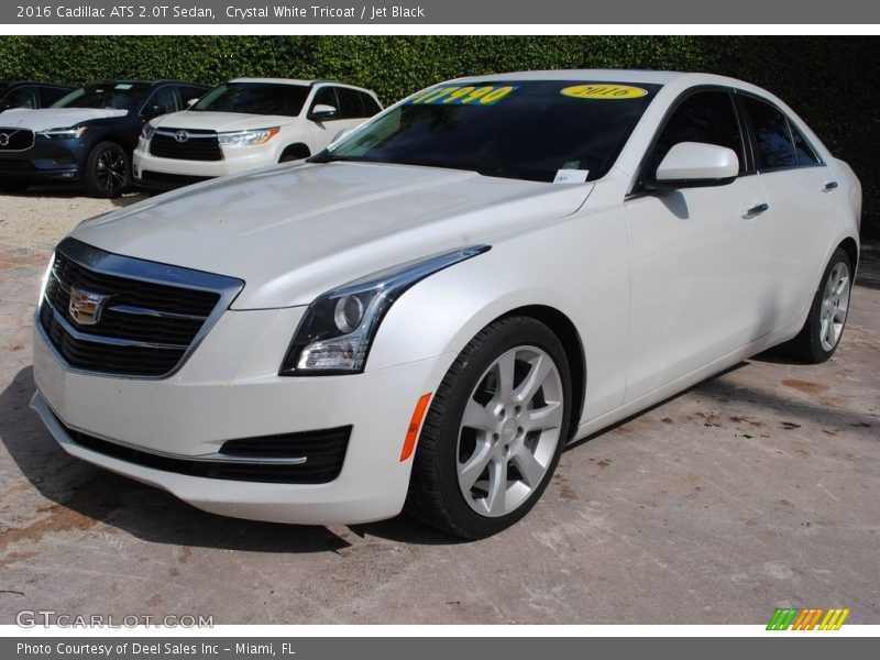 Crystal White Tricoat / Jet Black 2016 Cadillac ATS 2.0T Sedan
