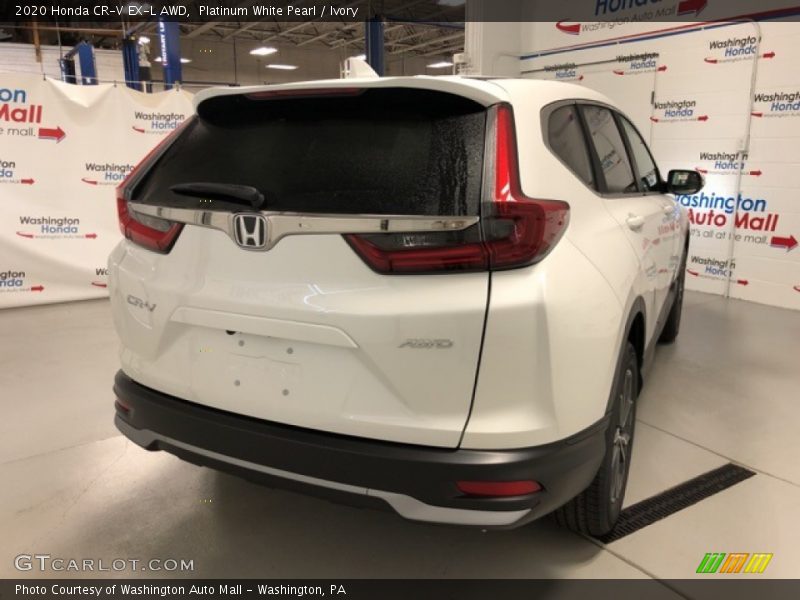 Platinum White Pearl / Ivory 2020 Honda CR-V EX-L AWD