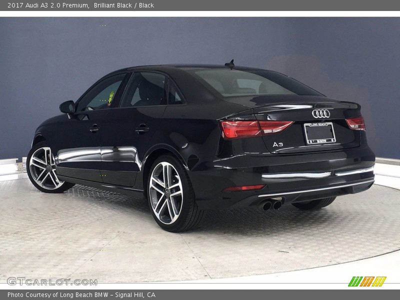 Brilliant Black / Black 2017 Audi A3 2.0 Premium