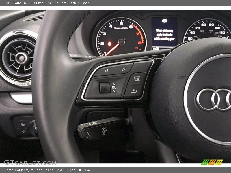 Brilliant Black / Black 2017 Audi A3 2.0 Premium