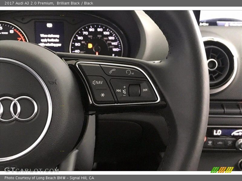 Brilliant Black / Black 2017 Audi A3 2.0 Premium
