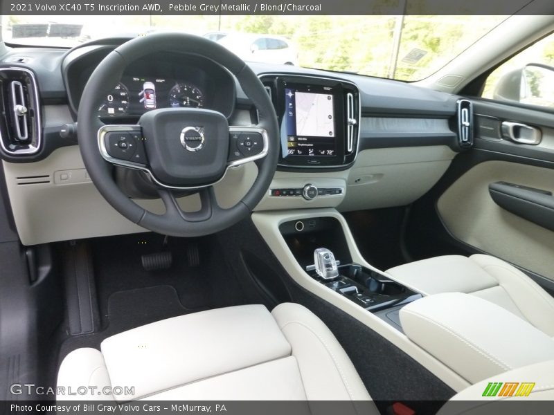  2021 XC40 T5 Inscription AWD Blond/Charcoal Interior