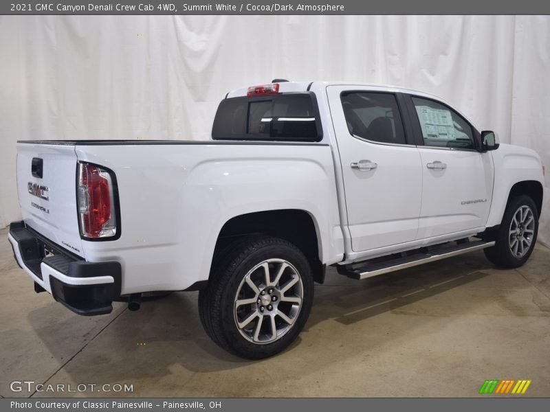 Summit White / Cocoa/Dark Atmosphere 2021 GMC Canyon Denali Crew Cab 4WD