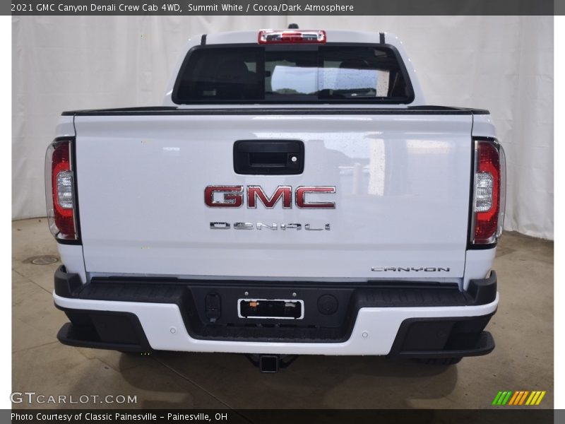 Summit White / Cocoa/Dark Atmosphere 2021 GMC Canyon Denali Crew Cab 4WD