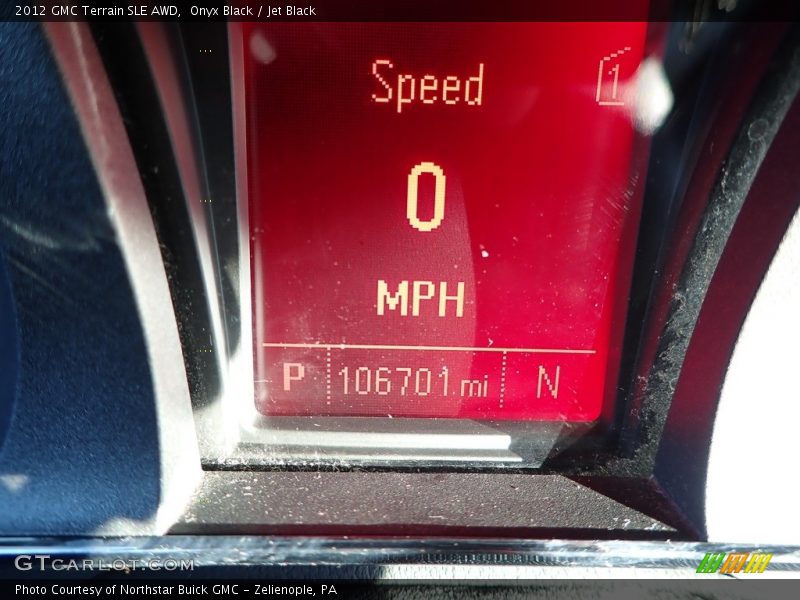 Onyx Black / Jet Black 2012 GMC Terrain SLE AWD
