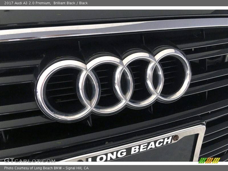 Brilliant Black / Black 2017 Audi A3 2.0 Premium