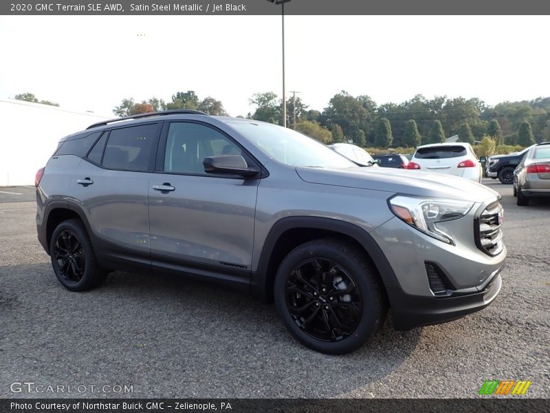 Satin Steel Metallic / Jet Black 2020 GMC Terrain SLE AWD