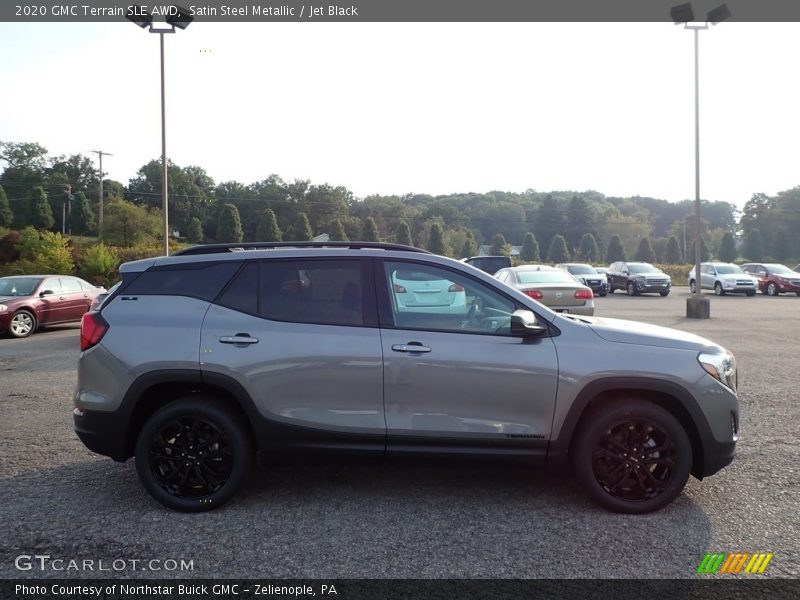 Satin Steel Metallic / Jet Black 2020 GMC Terrain SLE AWD