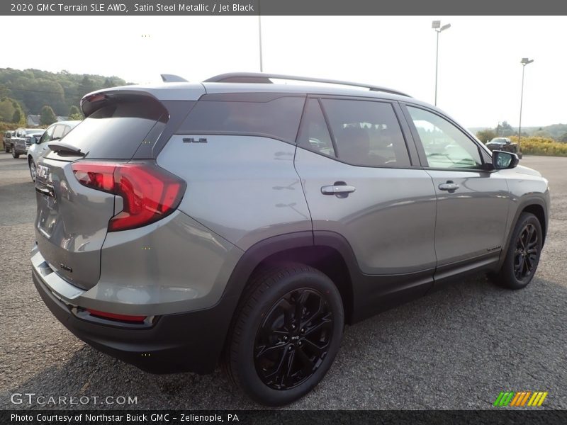 Satin Steel Metallic / Jet Black 2020 GMC Terrain SLE AWD