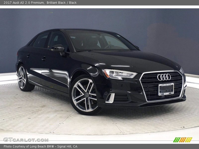 Brilliant Black / Black 2017 Audi A3 2.0 Premium