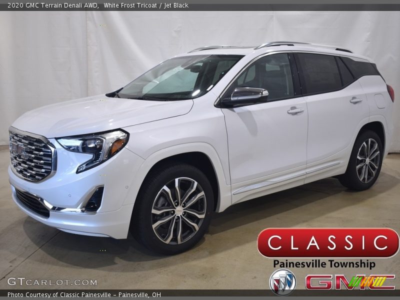 White Frost Tricoat / Jet Black 2020 GMC Terrain Denali AWD