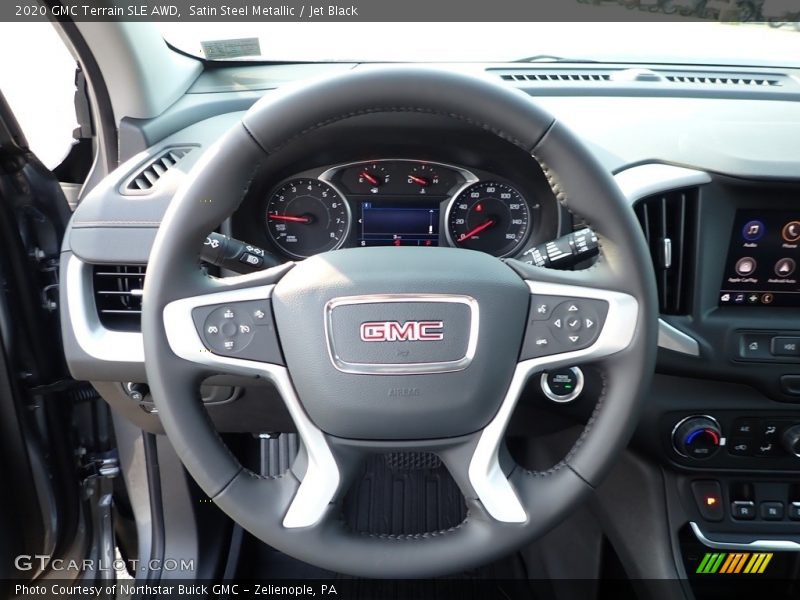 Satin Steel Metallic / Jet Black 2020 GMC Terrain SLE AWD