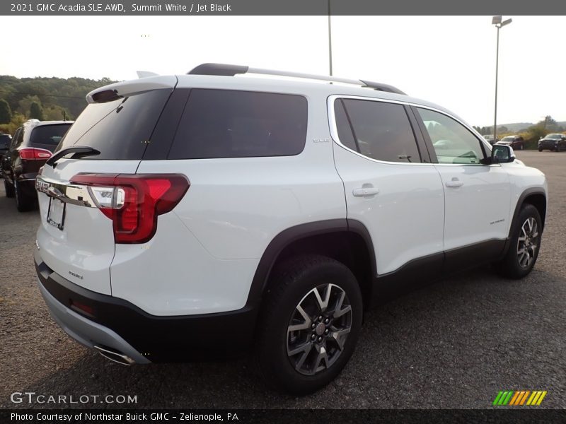 Summit White / Jet Black 2021 GMC Acadia SLE AWD
