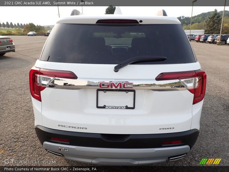 Summit White / Jet Black 2021 GMC Acadia SLE AWD