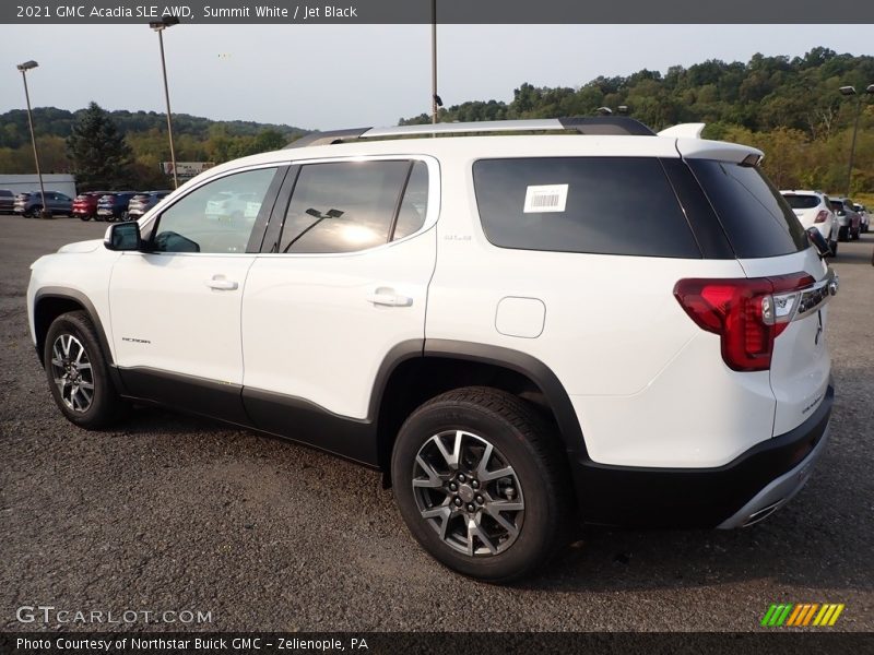 Summit White / Jet Black 2021 GMC Acadia SLE AWD