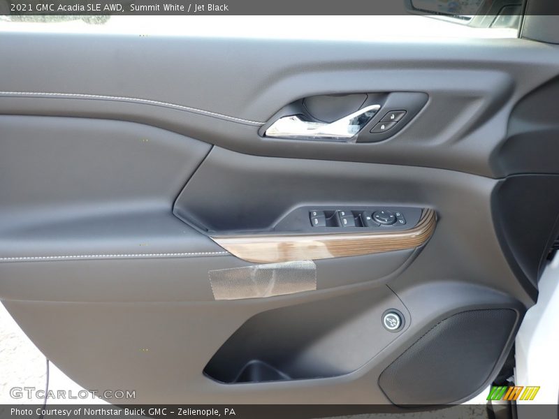 Summit White / Jet Black 2021 GMC Acadia SLE AWD