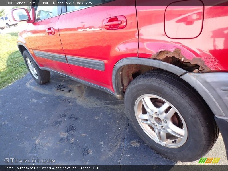Milano Red / Dark Gray 2000 Honda CR-V EX 4WD