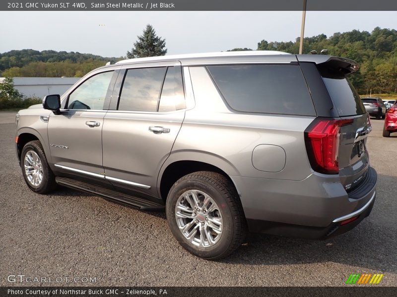 Satin Steel Metallic / Jet Black 2021 GMC Yukon SLT 4WD