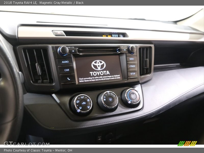 Magnetic Gray Metallic / Black 2018 Toyota RAV4 LE