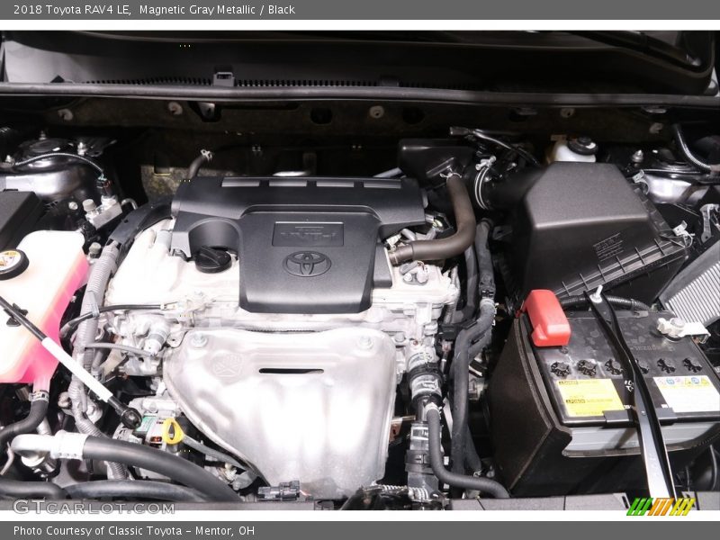 Magnetic Gray Metallic / Black 2018 Toyota RAV4 LE