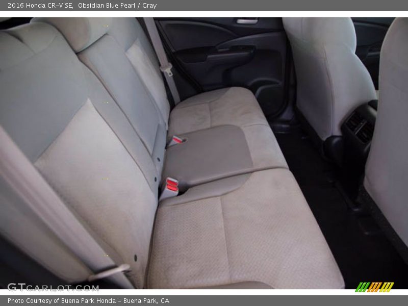 Obsidian Blue Pearl / Gray 2016 Honda CR-V SE