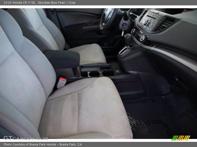 Obsidian Blue Pearl / Gray 2016 Honda CR-V SE