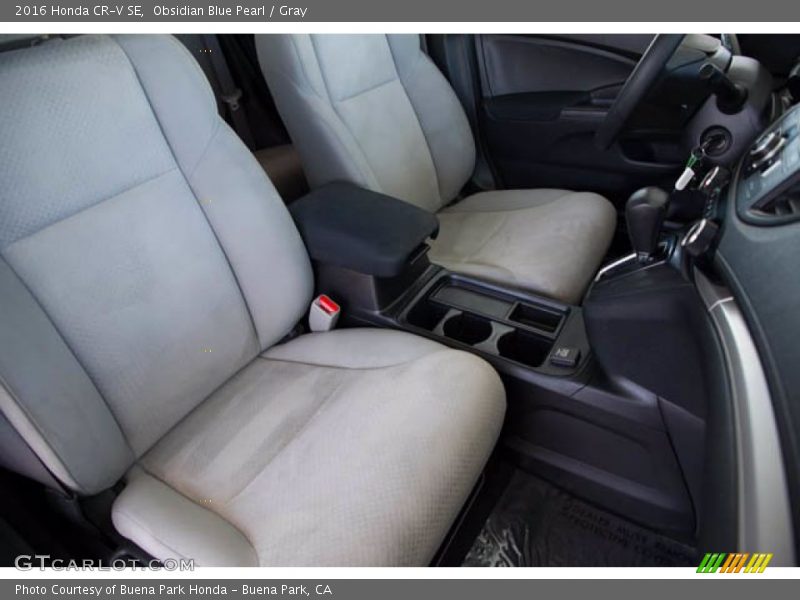 Obsidian Blue Pearl / Gray 2016 Honda CR-V SE