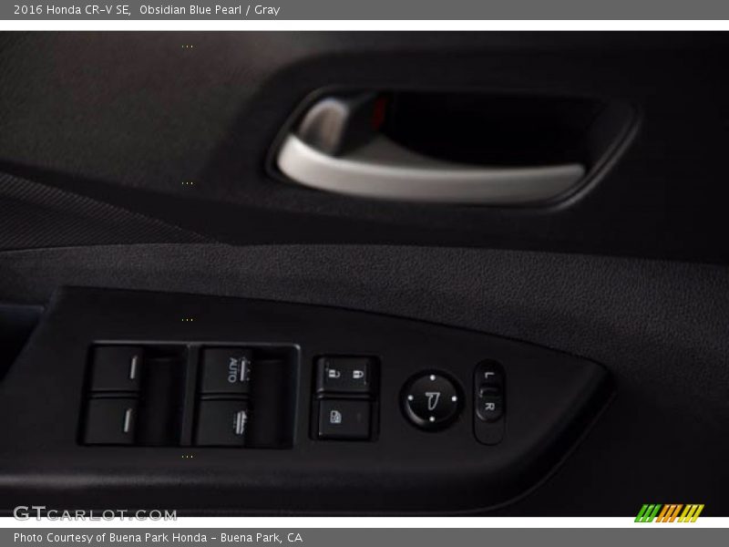 Obsidian Blue Pearl / Gray 2016 Honda CR-V SE