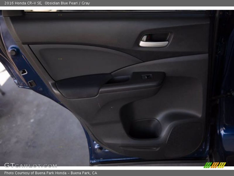 Obsidian Blue Pearl / Gray 2016 Honda CR-V SE