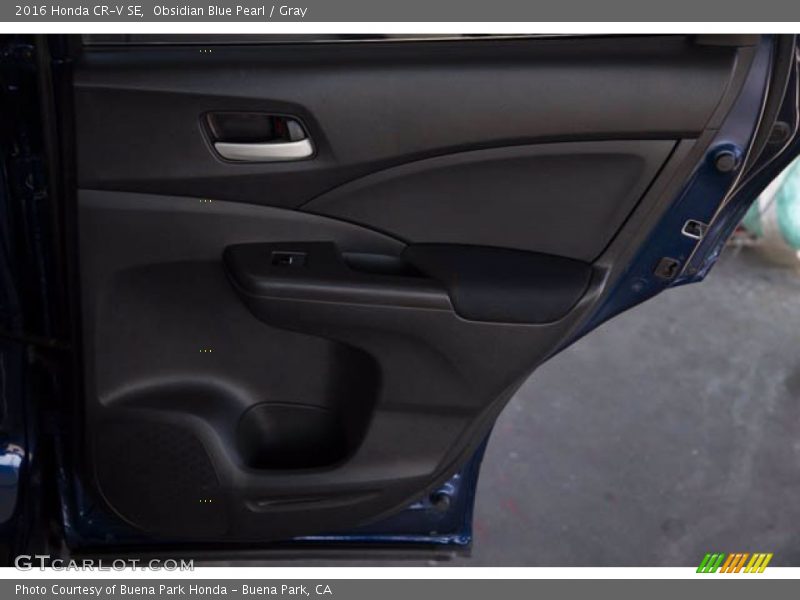 Obsidian Blue Pearl / Gray 2016 Honda CR-V SE