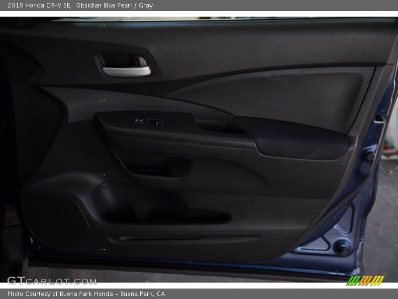 Obsidian Blue Pearl / Gray 2016 Honda CR-V SE