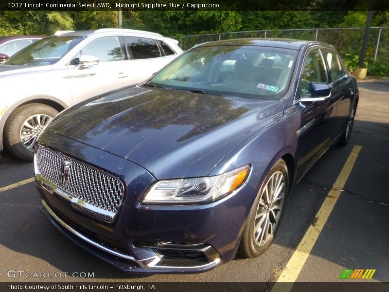 Midnight Sapphire Blue / Cappuccino 2017 Lincoln Continental Select AWD