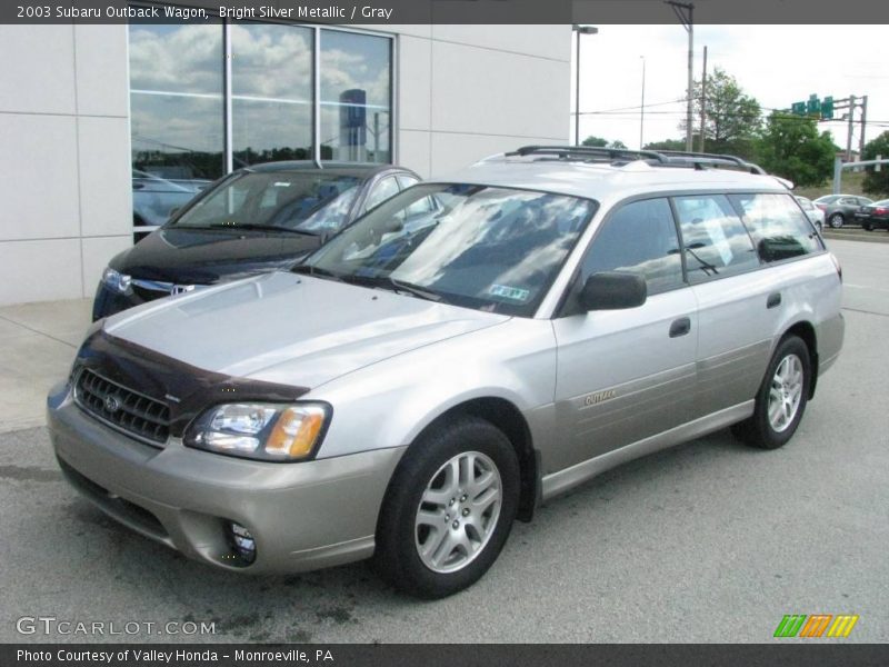 Bright Silver Metallic / Gray 2003 Subaru Outback Wagon