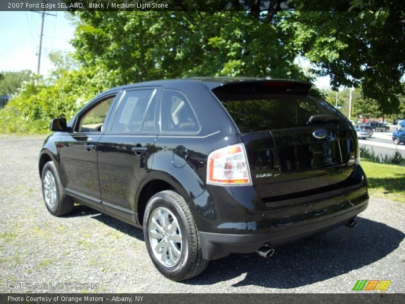 Black / Medium Light Stone 2007 Ford Edge SEL AWD
