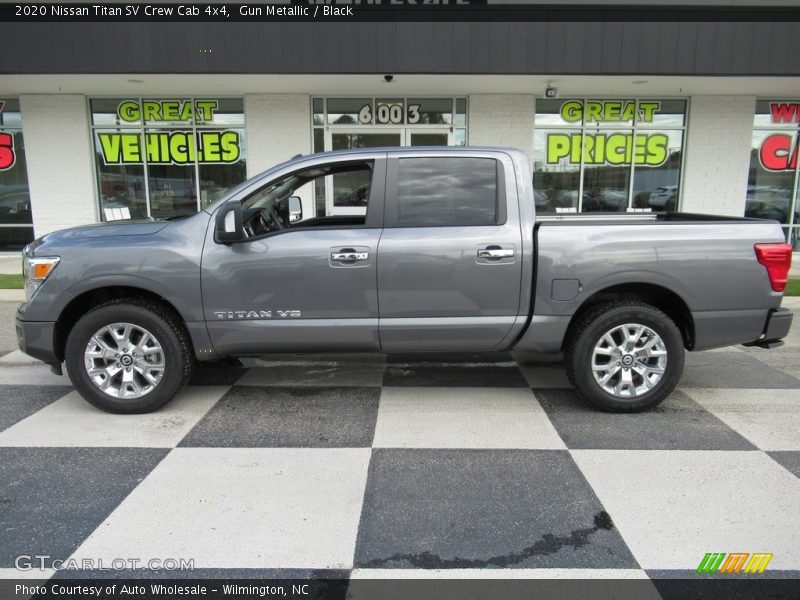 Gun Metallic / Black 2020 Nissan Titan SV Crew Cab 4x4