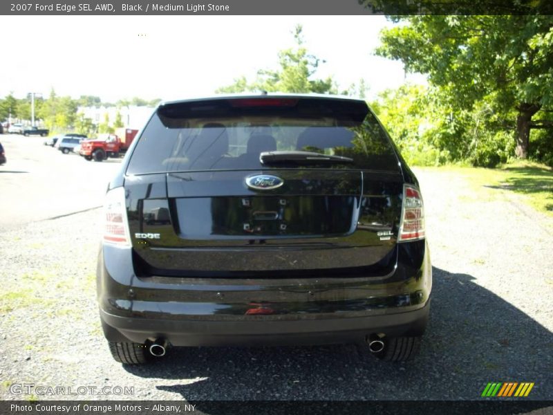 Black / Medium Light Stone 2007 Ford Edge SEL AWD