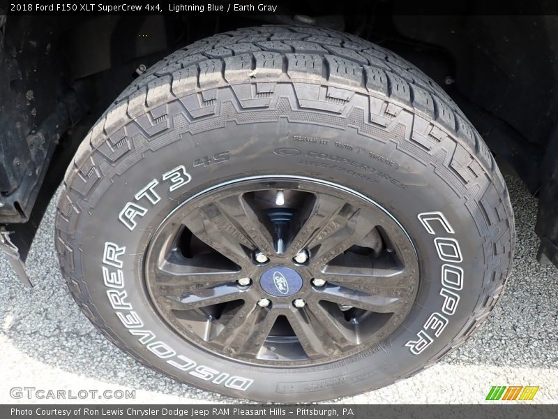 Lightning Blue / Earth Gray 2018 Ford F150 XLT SuperCrew 4x4