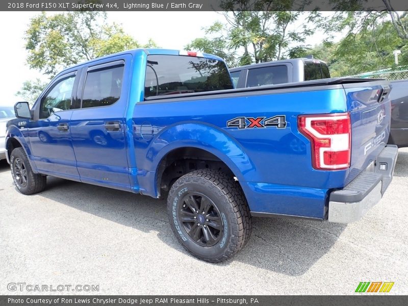 Lightning Blue / Earth Gray 2018 Ford F150 XLT SuperCrew 4x4
