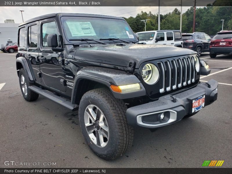 Black / Black 2021 Jeep Wrangler Unlimited Sahara 4x4