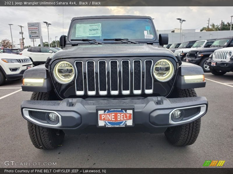 Black / Black 2021 Jeep Wrangler Unlimited Sahara 4x4